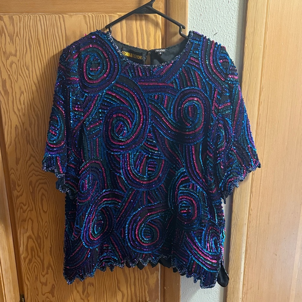 Colorful sequin Women's Top
